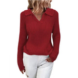 2025 New Sweater Collar Collar Knitted Sweater