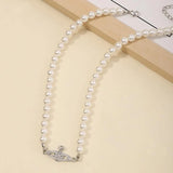 Planet Pearl Necklace-Outfit