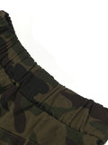 High Elastic Waist Army Green Mesh Irregulal Long Half-body Skirt Women Fashion Tide New Spring Autumn 2023