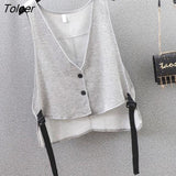 Women Minimalist V-neck Loose All-match Basic Mujer M-4XL Cool Streetwear Unisex Couple Fashion Summer Students Leisure