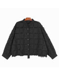 Women Dark Gray Plaid Tassels Big Size Blouse New Lapel Long Sleeve Loose Fit Shirt Fashion Spring Autumn 2023