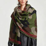 Poncho Leopard Femme Winter Blanket Scarf Warm Soft Cashmere Thicken Long Ladies Tassel Scarves Women 2022 Poncho