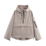 Women's 2025 New Three-Proof Fabric Hooded Multi-Color Jacket Jacket
