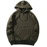 Men New Autumn Fashion Solid Color Hoodies Sweatshirt Male Large Warm Men Long Sleeve Hooded