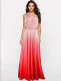 Summer Dresses Woman 2022 Fashion Cross Backless Sexy Sling Gradient Women's Long Floor Dress Evening Dresses for Women
