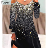 for Women Christmas Wine Glass Print Contrast Mesh Casual Dress & Christmas Dress Fashion Europe&America Women