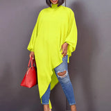 Summer Chiffon Irregular Fashion Size Women's Loose