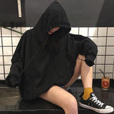 women's hoodie sweatshirt long sleeve black female loose hooded New casual thick coat tracksuit clothes top tee