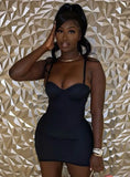 Sexy Straps Slim Mini Bodycon