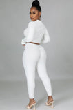 Ribbed Tight Crop Top and Pants