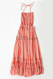 2021 summer bohemian women beach dress free sexy people backless Long Maxi dress holiday party hippie chic boho