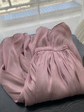 New Women's Mid-length Skirt Luminous Copper Ammonia Silk Women's Pearlescent Streamer Yarn A-line Pleated Bright
