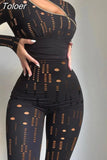 Women Elegant One Shoulder Long Sleeve Jumpsuits Sexy Puff Sleeve Tops Elegant Office Ladies Long Pants High Waist Party