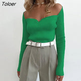 Long Sleeve Sweater Women Square Collar Long Sleeve Pull Tees Slim Office Lady 2022 Winter Autumn Clothes Top