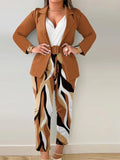 New Fashion Print Casual Suit Women's Clothing With