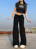 Straight Leg Pocket Cargo Pants-Outfit