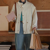Retro Collared Jacket Jacket Women's Spring 2025 New Small Gentle Thin Loose