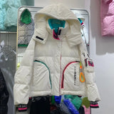 Glossy Parka Snow Coat Women's 2022 Fashion Thicken Winter Hooded Loose Long Jacket Female Windproof Rainproof Warm