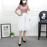 Yarn Skirt Women's Summer Long A Skirt High Waist 100 Folding Skirt 2025 Thin Soft Hanging Yarn