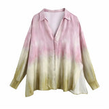 Bohemian Tie Dye Satin Pants Summer Oversize Casual Beach Pantalones De Mujer Baggy Trousers Za 2021 Women Bottom