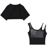 Crop Tops Ladies Korean Blouse Woman New Collection 2021 Autumn Short Sleeve Short Tshirts Elegant Korean Style 2 Piece