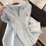 Toloer Three-Dimensional Bow V-Neck Shoulder Knitted Sweater Woman 2025 Autumn Big-Size Fat Mm Super Nice Look And Beautiful