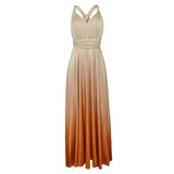Summer Dresses Woman 2022 Fashion Cross Backless Sexy Sling Gradient Women's Long Floor Dress Evening Dresses for Women