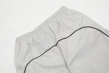 Piping Side Stripe Baggy Sweatpants-Outfit