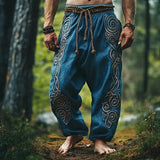 And Autumn Casual Fashion Loose-Fitting Broad Leg Trousers 3D Digital Printing Z Various Pattern