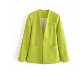 Women Blazers Set 2022 New Women's Office Suit Coat Vintage Long Sleeve Jacket Casual Female Tops And High Waist
