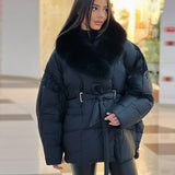 Autumn And Winter Women's Fashion Commuting Collar Collar Buckle Short Coat