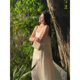 Atmosphere With A Fluttering Ribbon Dress Women's New Summer Languid Lady
