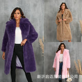 And Winter Imitation Fox Thick Long Suit Collar Imitation Fur Coat In The Long Plush Fur