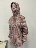 Retro Half-Necked Jacket Men's And Women's Young Lattice Double Hat