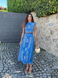 Fashion Print Holiday Style Two-Piece Skirt 2025 Spring And Summer