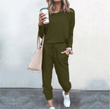 And Winter New Women's Clothing Explosion Loose Solid Color Long-Sleeved Leisure
