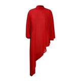 Summer Chiffon Irregular Fashion Size Women's Loose