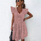 Dress Women 2021 Casual Sleeveless Sundresses Women Elegant Vintage Ladies Red Beach Mini Dresses Vestido De Mujer