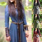 Dress Women Long Sleeve Maxi Robe Vintage Fairy Elven Dress Renaissance Celtic Viking Gothic Clothing Fantasy Ball