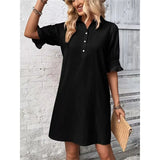 Women's Summer New Wish Casual Loose Solid Color