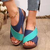 Sandals Women 2025 Summer New Pine Cake Thick Bottom With Skirt Casually Exposed Toe Beach