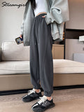 Leg White Sweatpants For Women Autumn 2022 High Waist Oversize Pants Joggers Loose Trousers Women Sweatpants