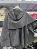 Women's Autumn New Asymmetric Scarf Short Loose Knit