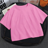 Toloer Women's DIY New Women's Summer Solid Color Short Acceptable With