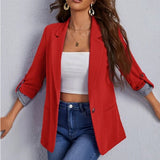 Autumn And Winter Fashion Splicing Collar Repair Cardigan Temperament