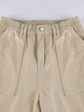 Pocket Detail Straight Cargo Jeans-Outfit
