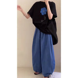 Languid Feeling To Wear A Woman's 2025 Summer Printed Short-Sleeved Collar Top Loose Pear-Shaped Body