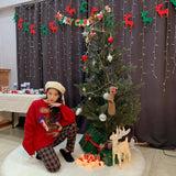 Womens Thicken Warm O-Neck Letter Loose Casual Christmas Knitting Pullovers Sweaters Tops Sweet Kawaii