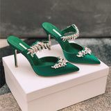 party 2022 European and American new style ladies sandals, high heels with diamond