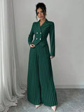 Women's New Suit Fashion 100-Folded Skirts Two Sets Of Trousers Suit